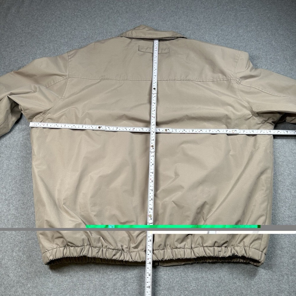 US Polo Assn Khaki‎ Harrington Jacket Mens XXL Full Zip Lined Golf Embroidered - Picture 6 of 7
